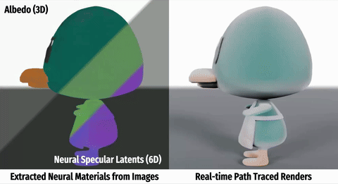 NeuMatEx material reconstruction results